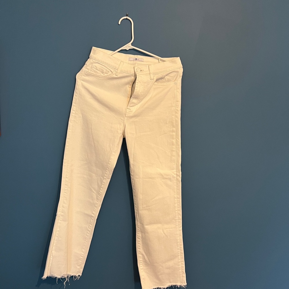 White 7 for all mankind jeans size 27